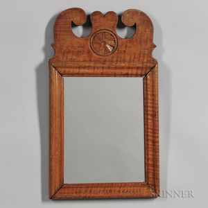Carved Tiger Maple Mirror
