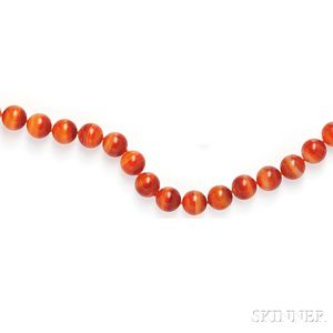 Banded Carnelian Bead Necklace, Paloma Picasso, Tiffany & Co.