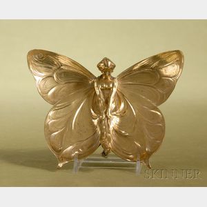 Viennese Bronze Fairy-form Wall Plaque