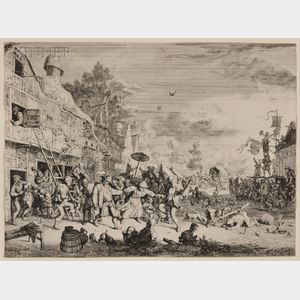 Cornelis Dusart (Dutch, 1660-1704) The Large Village Dance