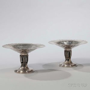 Pair of Modern Sterling Silver Tazzas