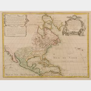 North America. Guillaume De L'Isle (1675-1726) L'Amerique Septentrionale