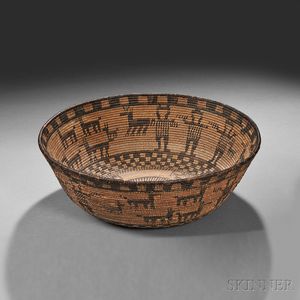 Apache Pictorial Basketry Bowl