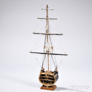 Small Cross-section Model of the Frigate USS Constitution