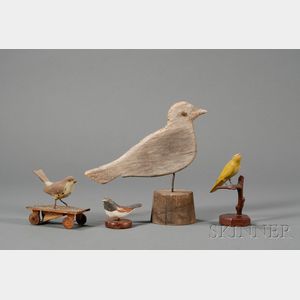 Four Small Bird Figures