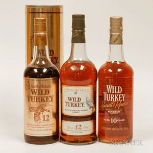 Mixed Wild Turkey, 3 750ml bottles