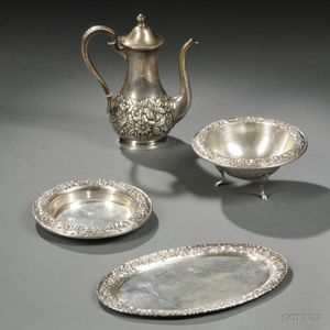Four Pieces of Kirk Sterling Silver Hollowware