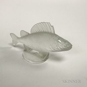 Frosted Glass Carp Figure