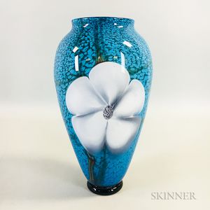 David Smallhouse Art Glass Vase