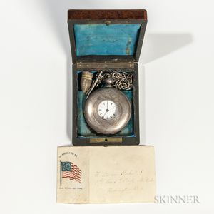 Pocket Watch Identified to Warren F. Parker, 5th Massachusetts Volunteer Militia