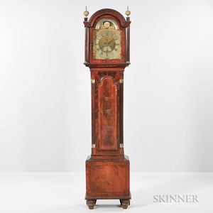 Martin Thomas Mahogany Veneered Longcase Clock