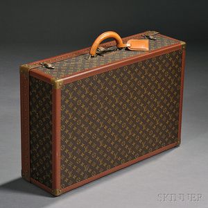 Louis Vuitton Leather and Coated Canvas Hard-side Suitcase