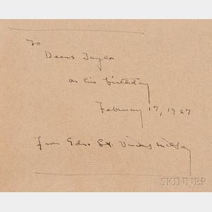 Millay, Edna St. Vincent (1892-1950) Seven Volumes Inscribed to Deems Taylor (1885-1966):