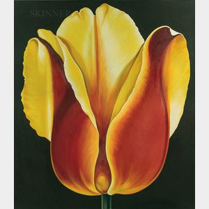 Lowell Nesbitt (American, 1933-1993) Red and Yellow Tulip