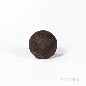 Cast Iron 6-Pounder Cannon Ball