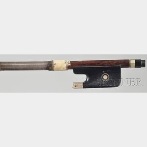 Silver Mounted Violoncello Bow, Gustave Wunderlich