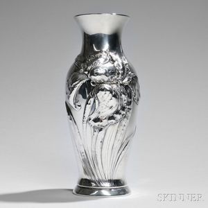 Gorham Art Nouveau Sterling Silver Vase