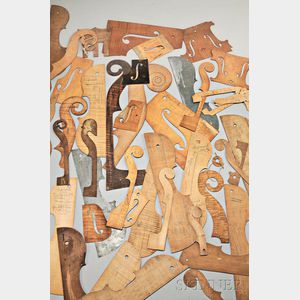 Assorted Wood and Metal Violin Templates