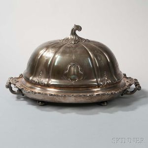 Victorian Silver-plate Meat Tray and Cover