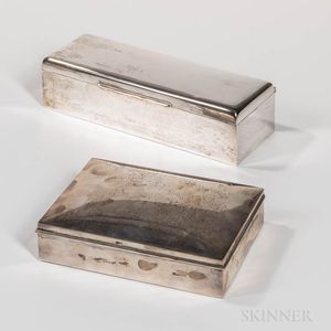 Two Sterling Silver Boxes