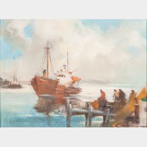 Harry Russell Ballinger (American, 1892-1993) Making Port