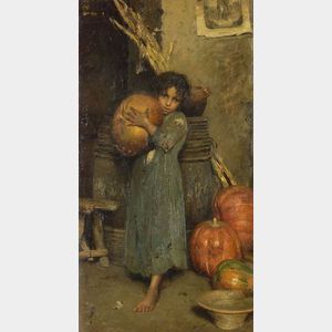 Vincenzo Caprile (Italian, 1856-1936) The Little Pumpkin