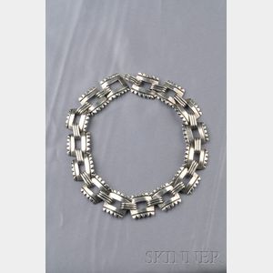 Mexican Sterling Silver Necklace, Taxco