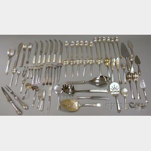 Group of Miscellaneous Sterling Silver and Silver-plated Flatware