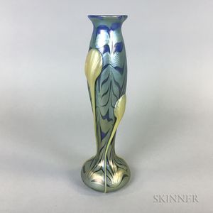 Loetz Iridescent Art Glass Vase