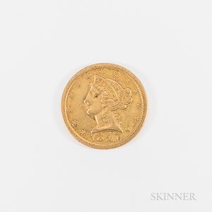 1847-O $5 Liberty Head Gold Half Eagle