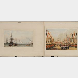 British School, 19th Century Lot of Sixteen Prints Depicting the Royal Wedding of Prince Edward and Prince...