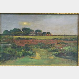 Hugo August Bernhard Breul (American, 1854-1910) Farm Landscape.