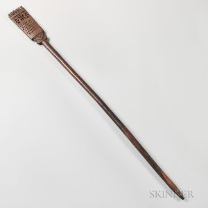 Chimu Carved Wood Rattle Staff