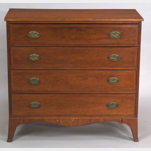 Federal Birch Inlaid Chest of Drawers