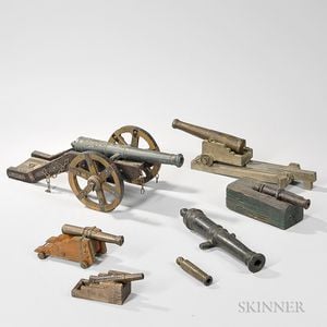 Seven Model Cannons