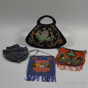 Four Beaded Bags