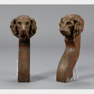Pair of Dog's Head Furniture Legs