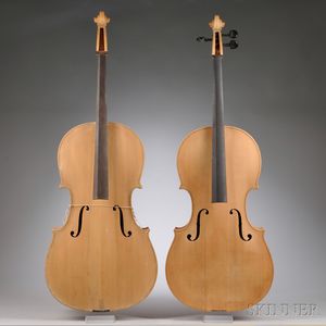 Two Unvarnished Child's Cellos