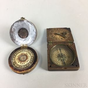 Two Pocket Compasses