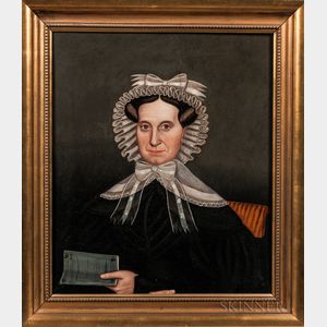 Milton Hopkins (New York/Connecticut/Ohio, 1789-1844) Mrs. Clarissa Hovey AE 52, 1830