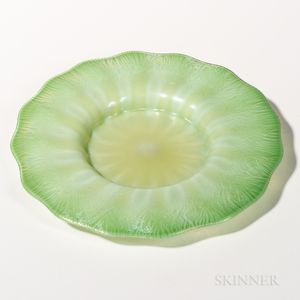 Tiffany Favrile Sea Green Plate