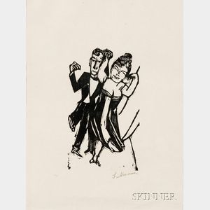 Max Beckmann (German, 1884-1950) Kleines tanzendes Paar