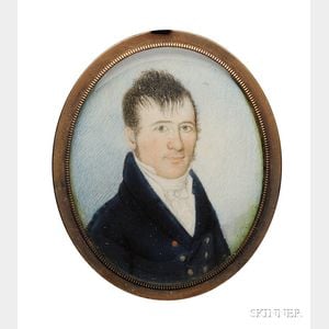 Portrait Miniature of Captain Benjamin Larrabee