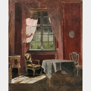 Peter Vilhelm Ilsted (Danish, 1861-1933) Bedroom of Elisabeth de Calmette, Liselund Manor House