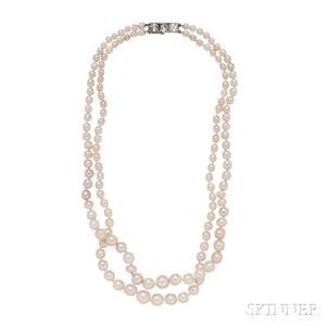 Antique Natural Pearl Necklace