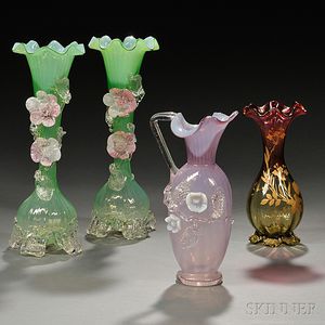 Four Pieces of Glass Tableware
