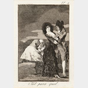 Francisco José de Goya y Lucientes (Spanish, 1746-1828) Tal para qual