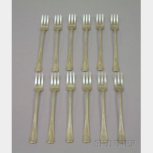 Set of Twelve Gorham Sterling Silver Seafood Forks