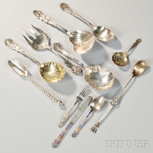 Eleven Pieces of Sterling Silver Flatware