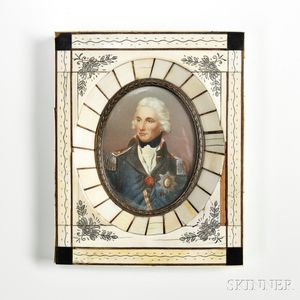 Grand Tour Miniature Portrait of Admiral Lord Nelson